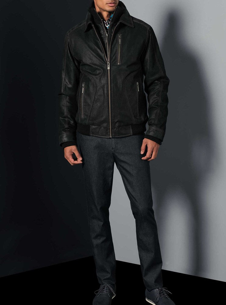 Men's leather jacket