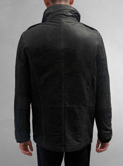 Men's leather coat