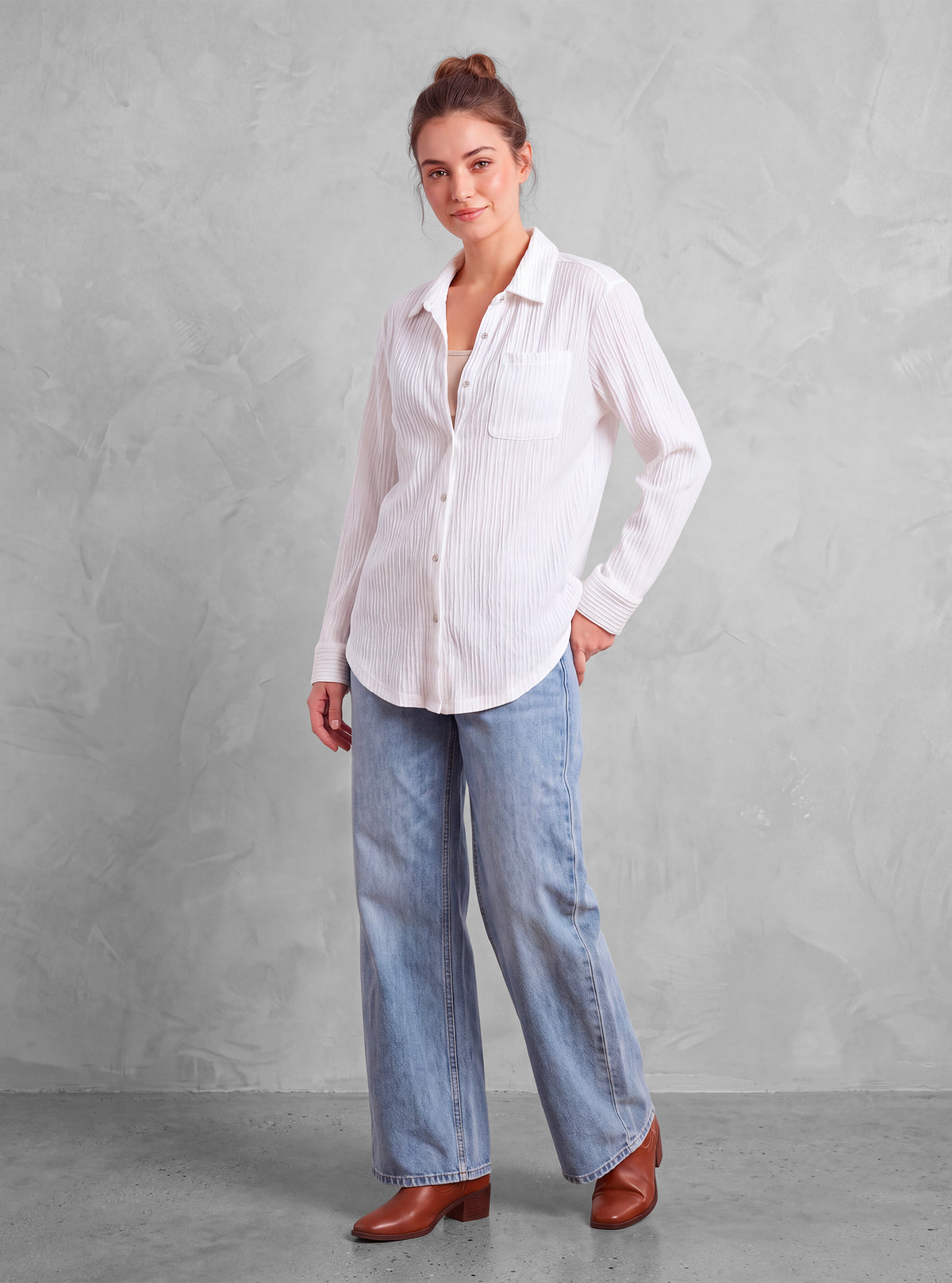 CHEMISE À MANCHES LONGUES POUR FEMMES