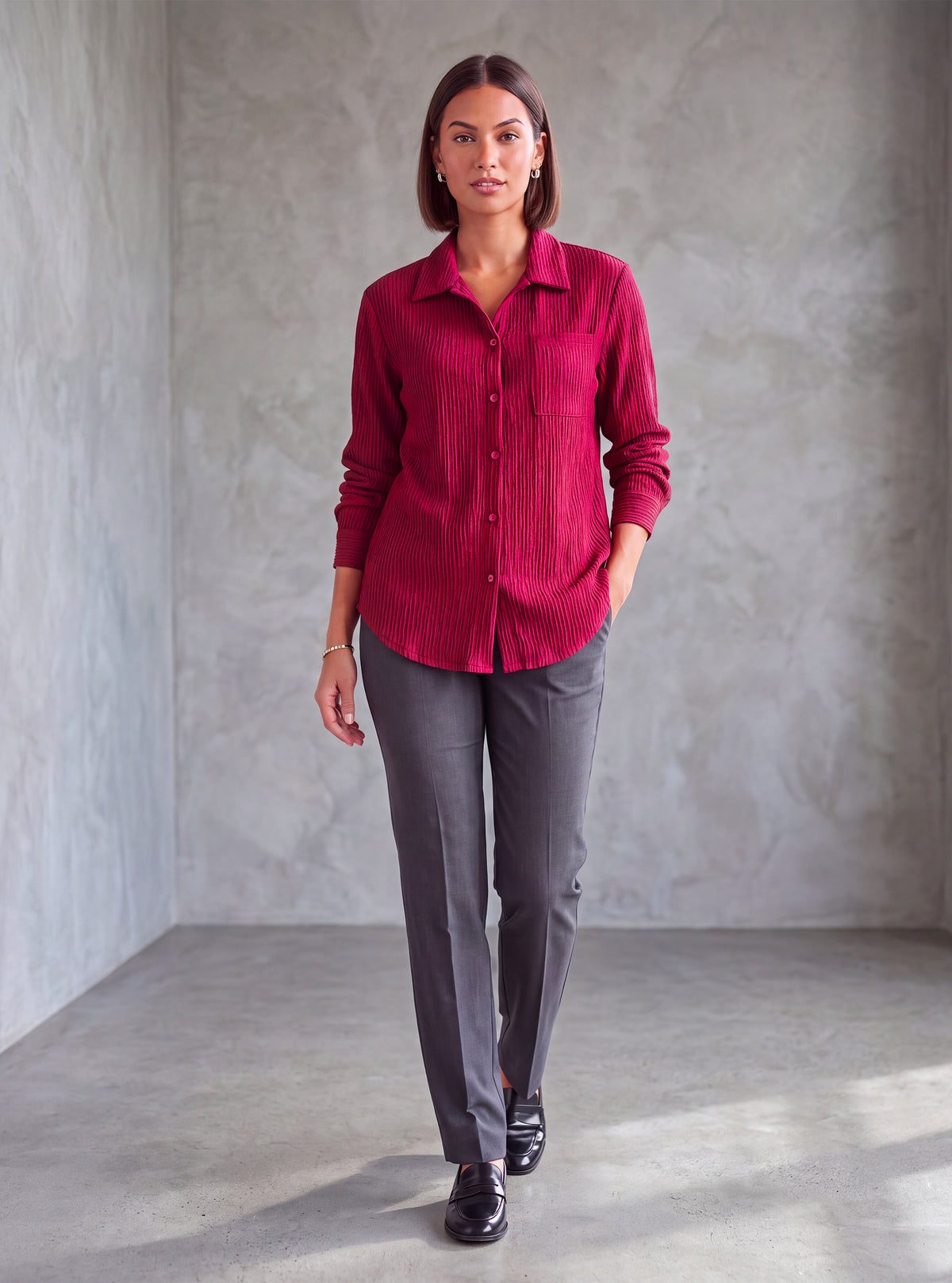 CHEMISE À MANCHES LONGUES POUR FEMMES