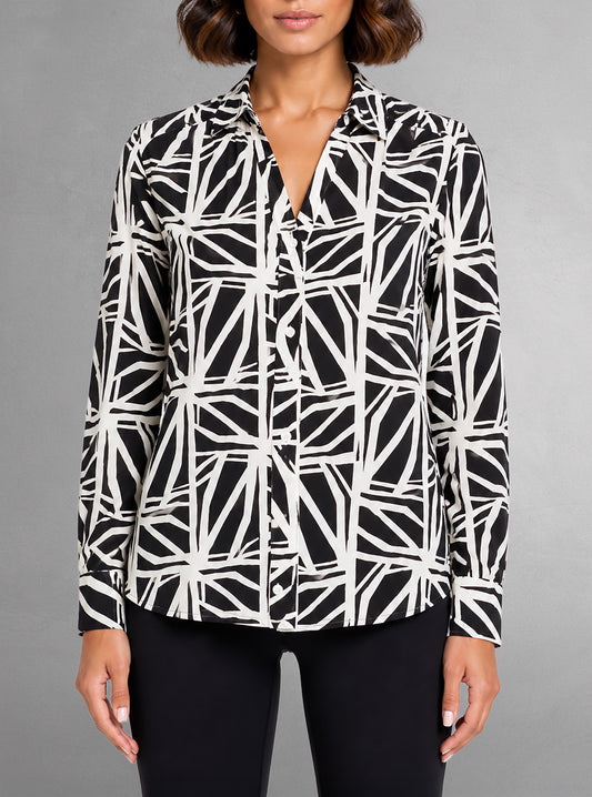 Chemise à manches longues pour femme