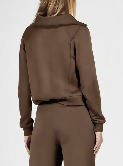Women’s Half-Zip Sweatshirt – Casual & Chic