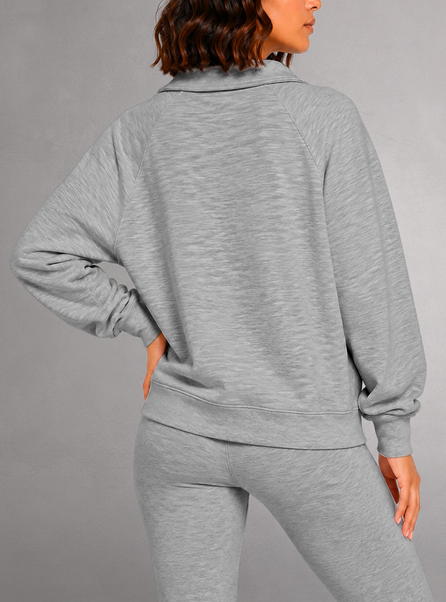 Sweatshirt semi-zippé pour femmes - Casual & Chic