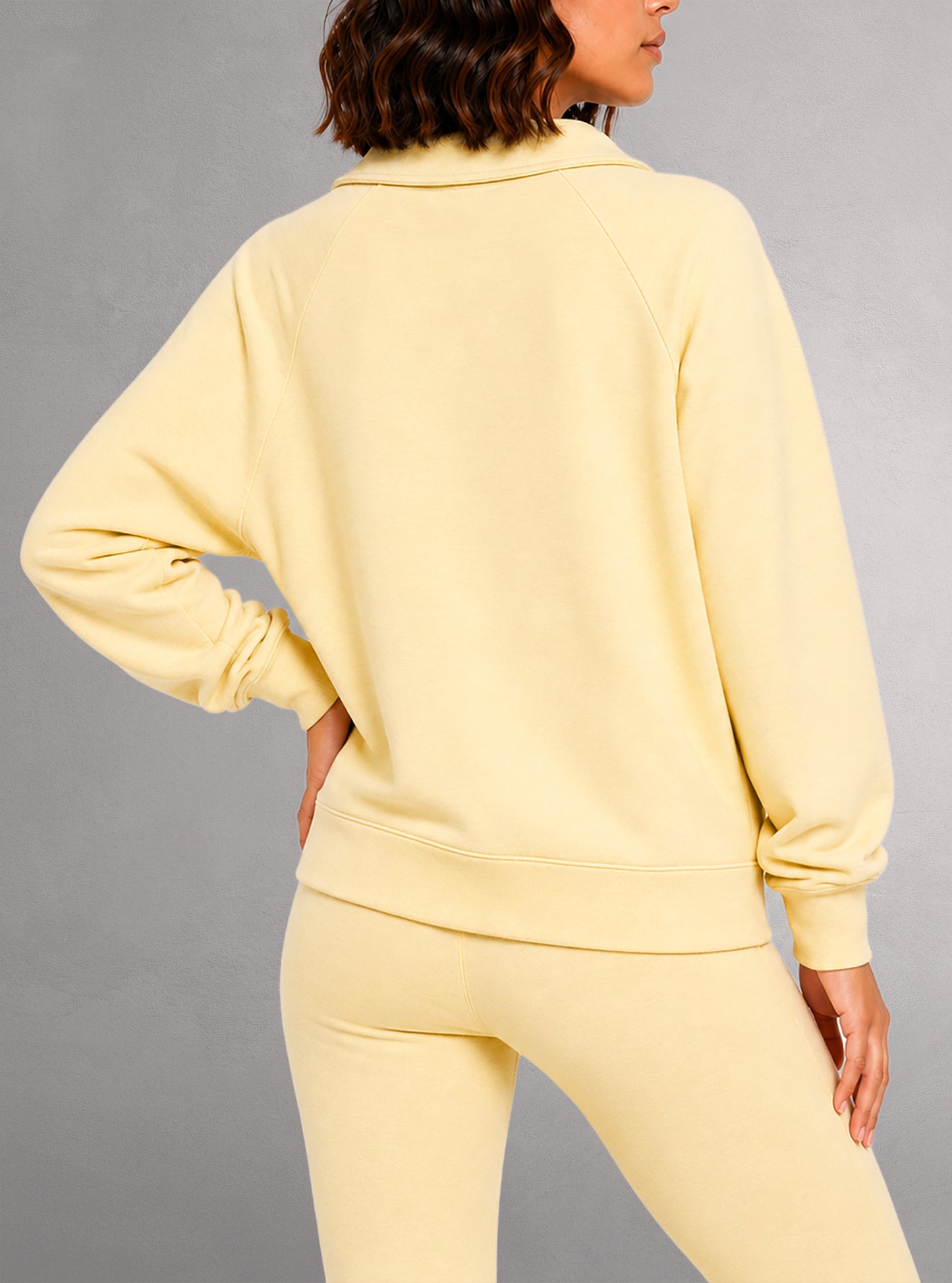 Sweatshirt semi-zippé pour femmes - Casual & Chic