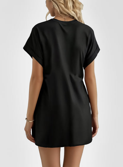 Robe t-shirt à manches courtes pour femmes