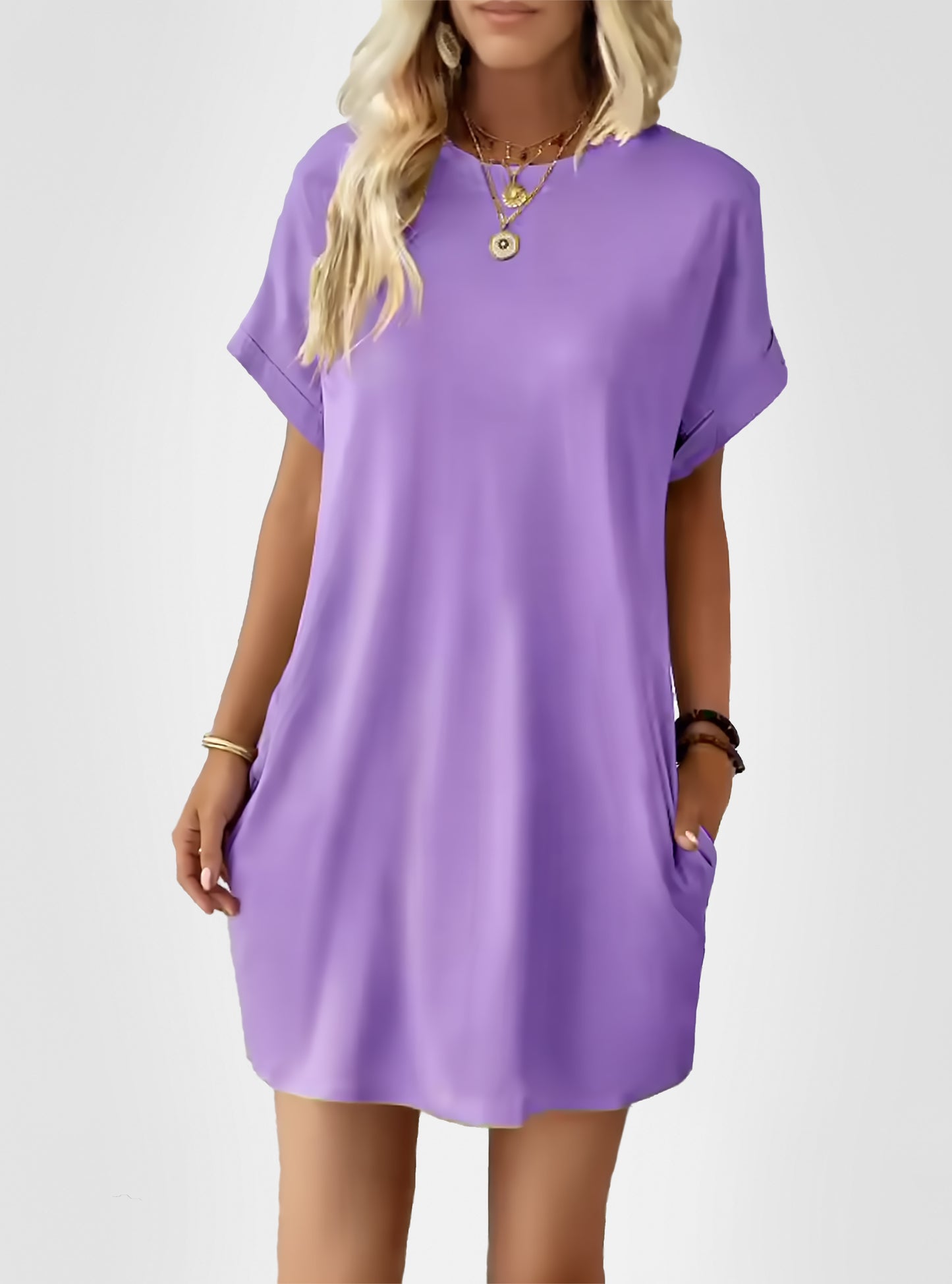 Robe t-shirt à manches courtes pour femmes