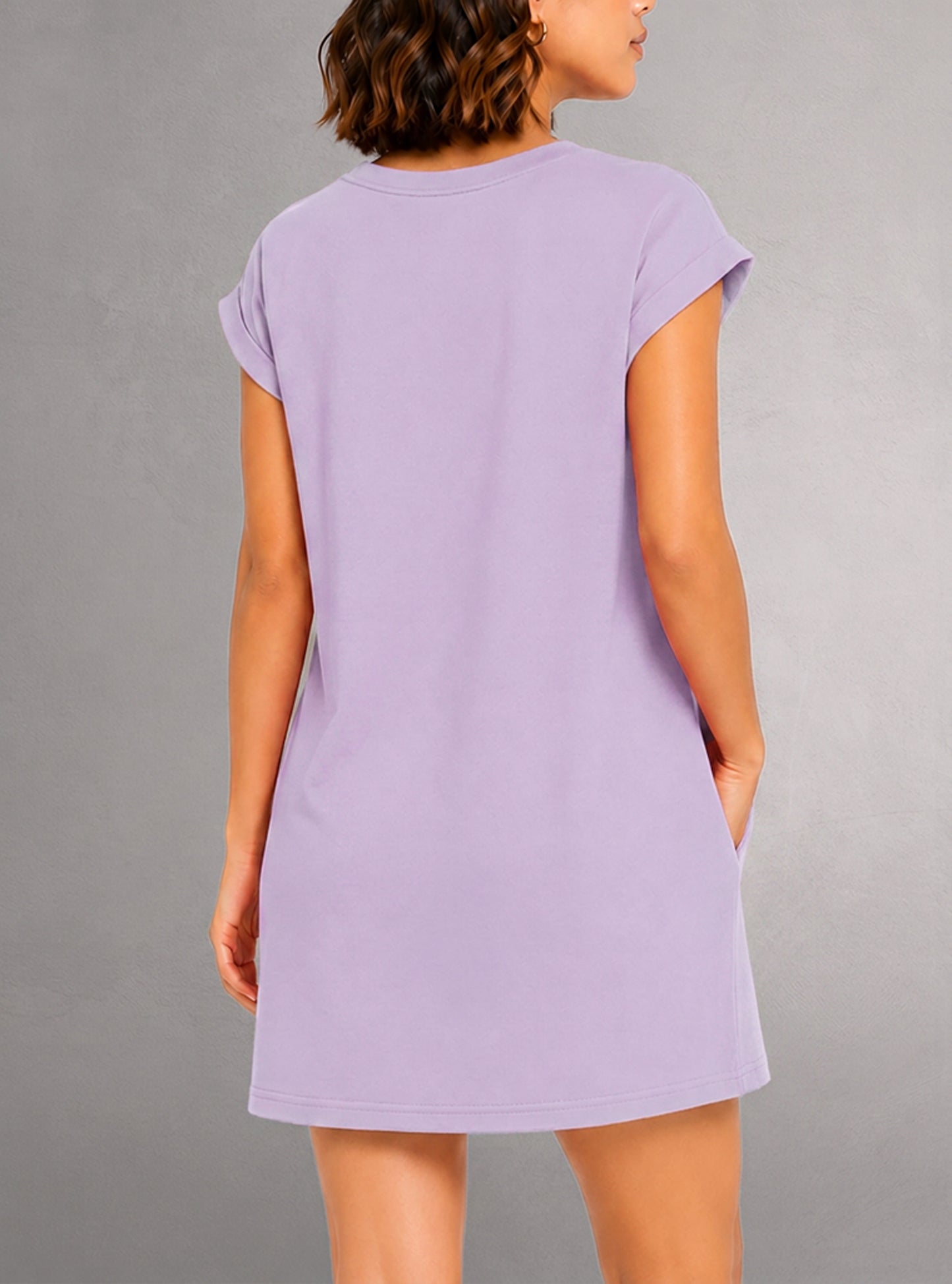 Robe t-shirt à manches courtes pour femmes