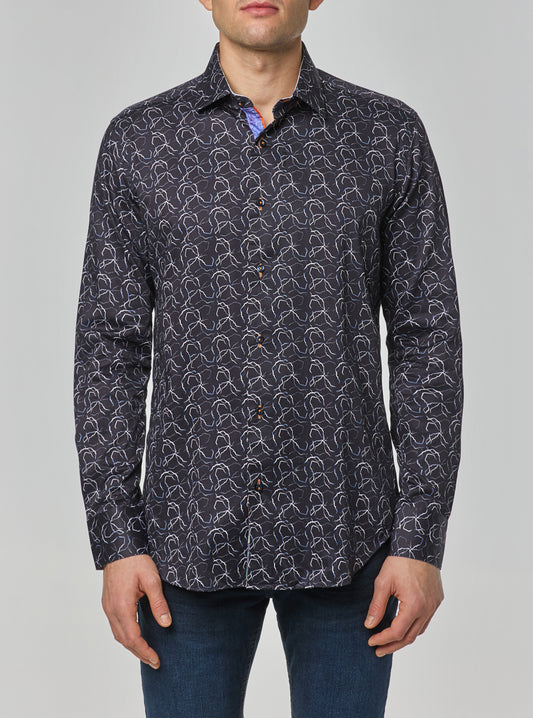 CHEMISE DÉCONTRACTÉE À MANCHES LONGUES POUR HOMMES