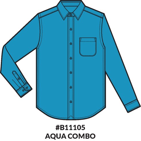 CHEMISE CLASSIQUE À MANCHES LONGUES POUR HOMMES