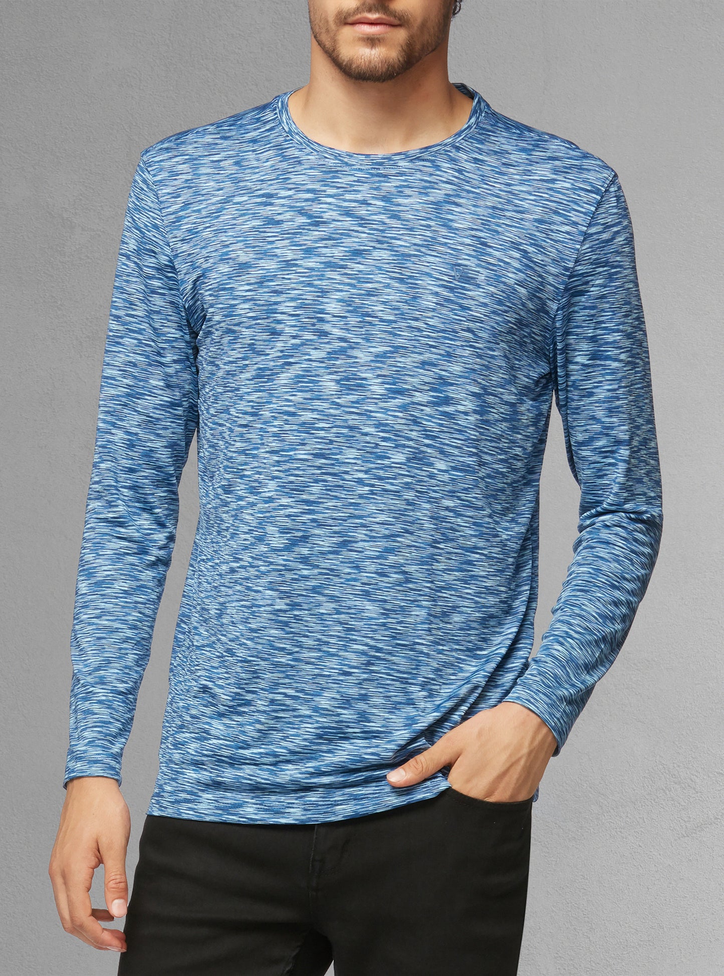 Men's crew neck long sleeve t-shirt
