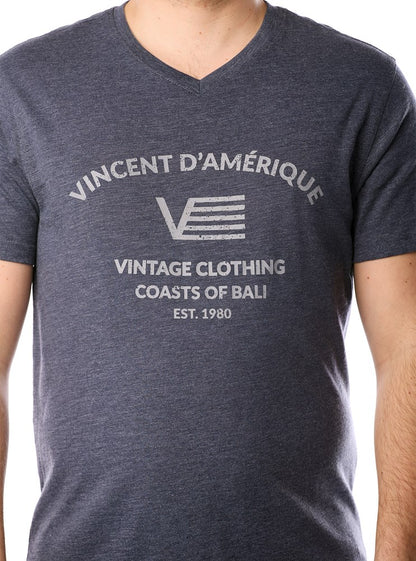 Men's v neck short sleeve t-shirt