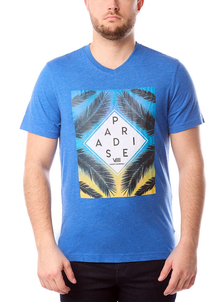 Men's v neck short sleeve t-shirt