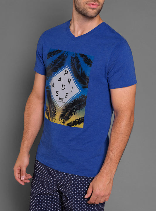 Men's v neck short sleeve t-shirt