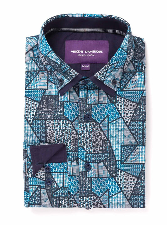 CHEMISE DÉCONTRACTÉE À MANCHES LONGUES POUR HOMMES