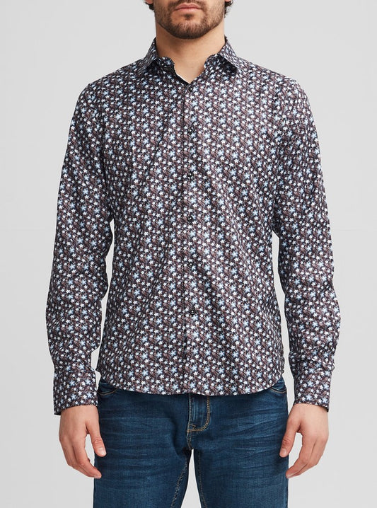 Chemise décontractée à manches longues pour hommes
