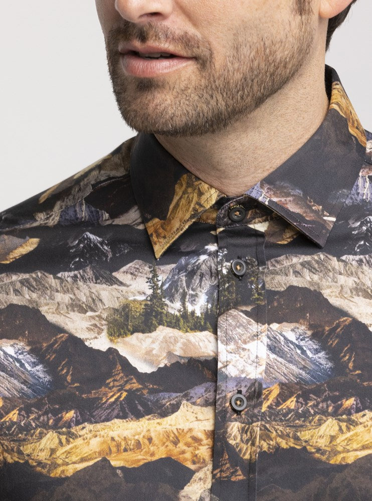 Men's casual long sleeve shirt
