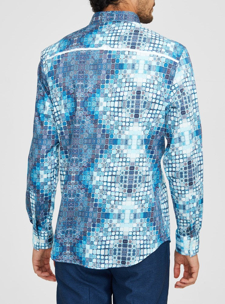 Men's casual long sleeve shirt