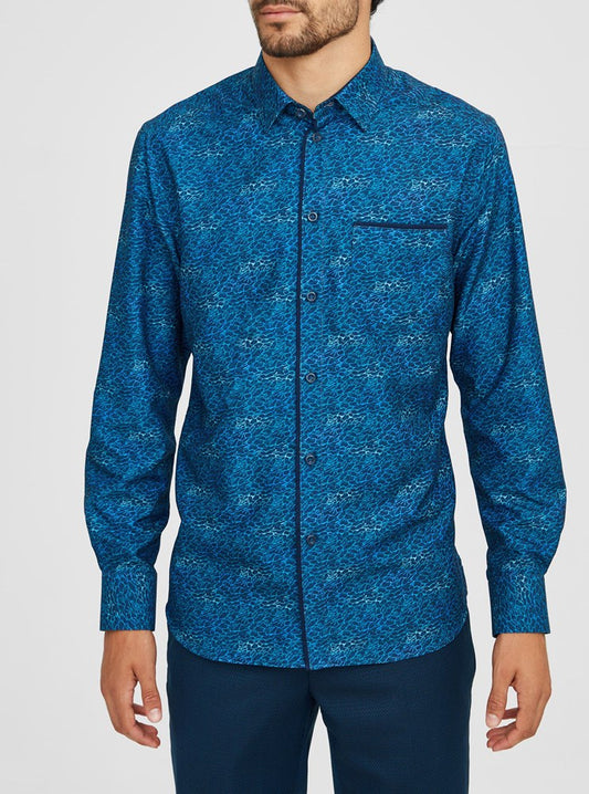 Men's casual long sleeve shirt
