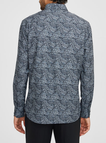 Men's casual long sleeve shirt