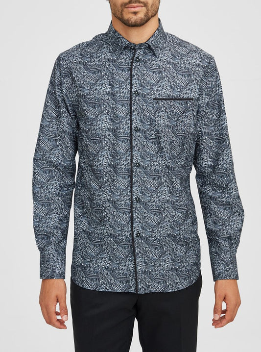 Men's casual long sleeve shirt