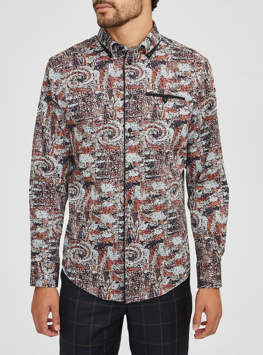 CHEMISE DÉCONTRACTÉE À MANCHES LONGUES POUR HOMMES