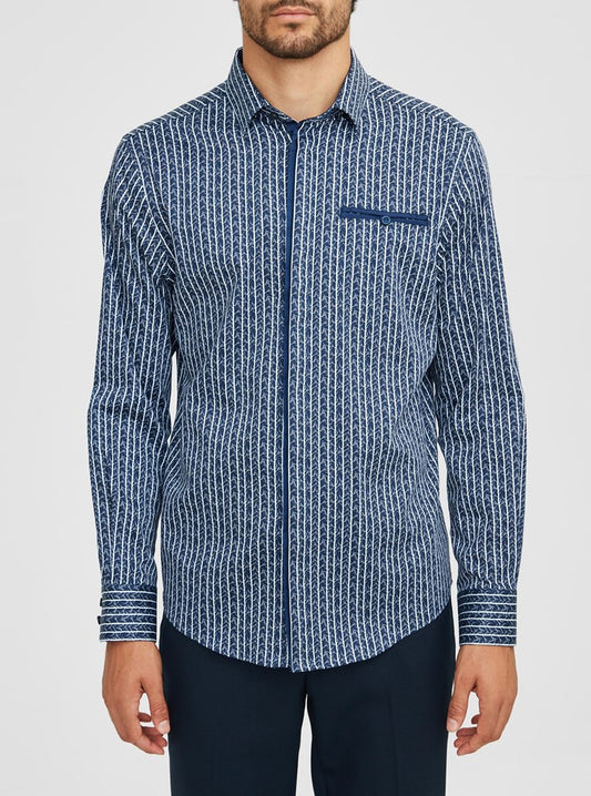CHEMISE DÉCONTRACTÉE À MANCHES LONGUES POUR HOMMES