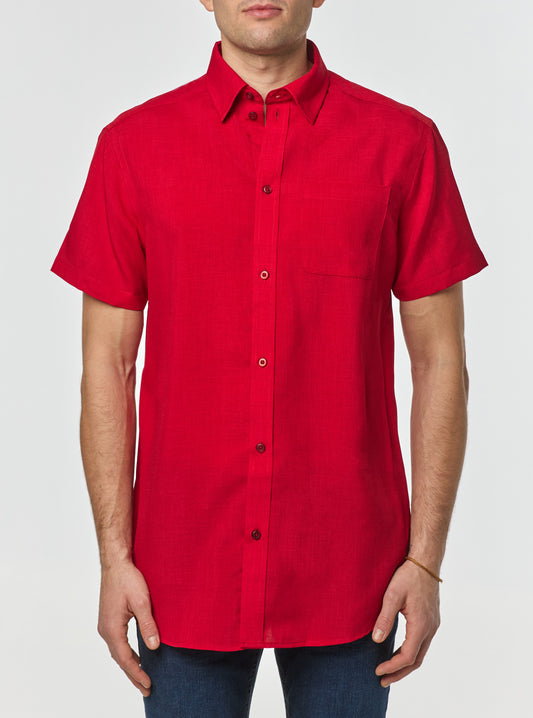 Men's casual short sleeve shirt