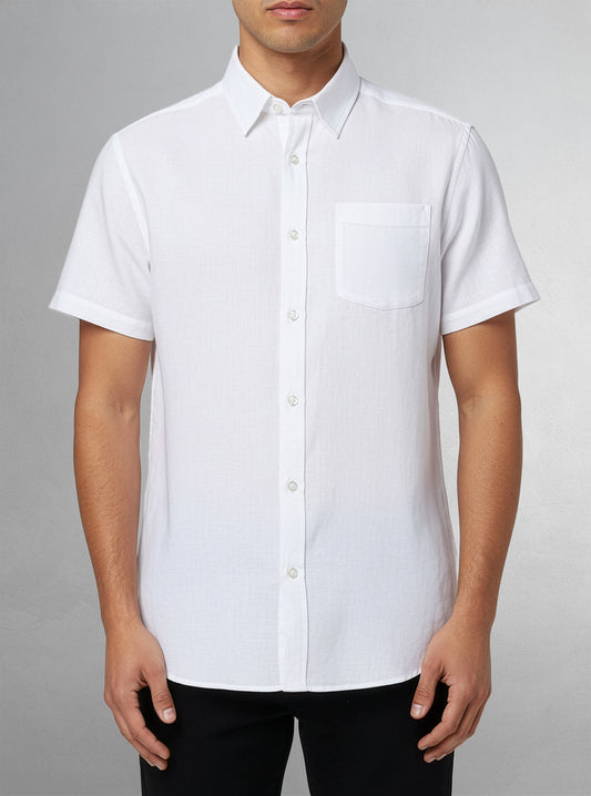 Men's casual short sleeve shirt