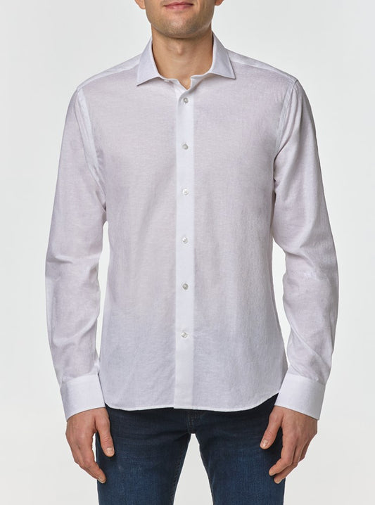 Chemise classique à manches longues pour hommes