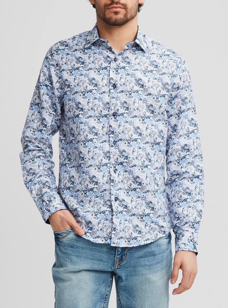Men's casual long sleeve shirt
