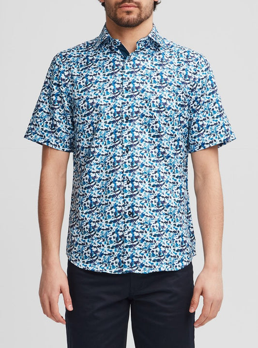 Men's casual short sleeve shirt