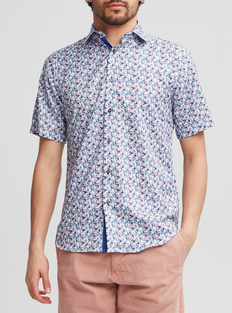 CHEMISE DÉCONTRACTÉE À MANCHES COURTES POUR HOMMES