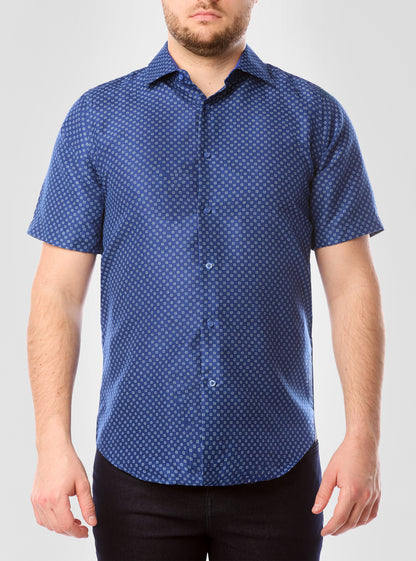 Men's casual short sleeve shirt