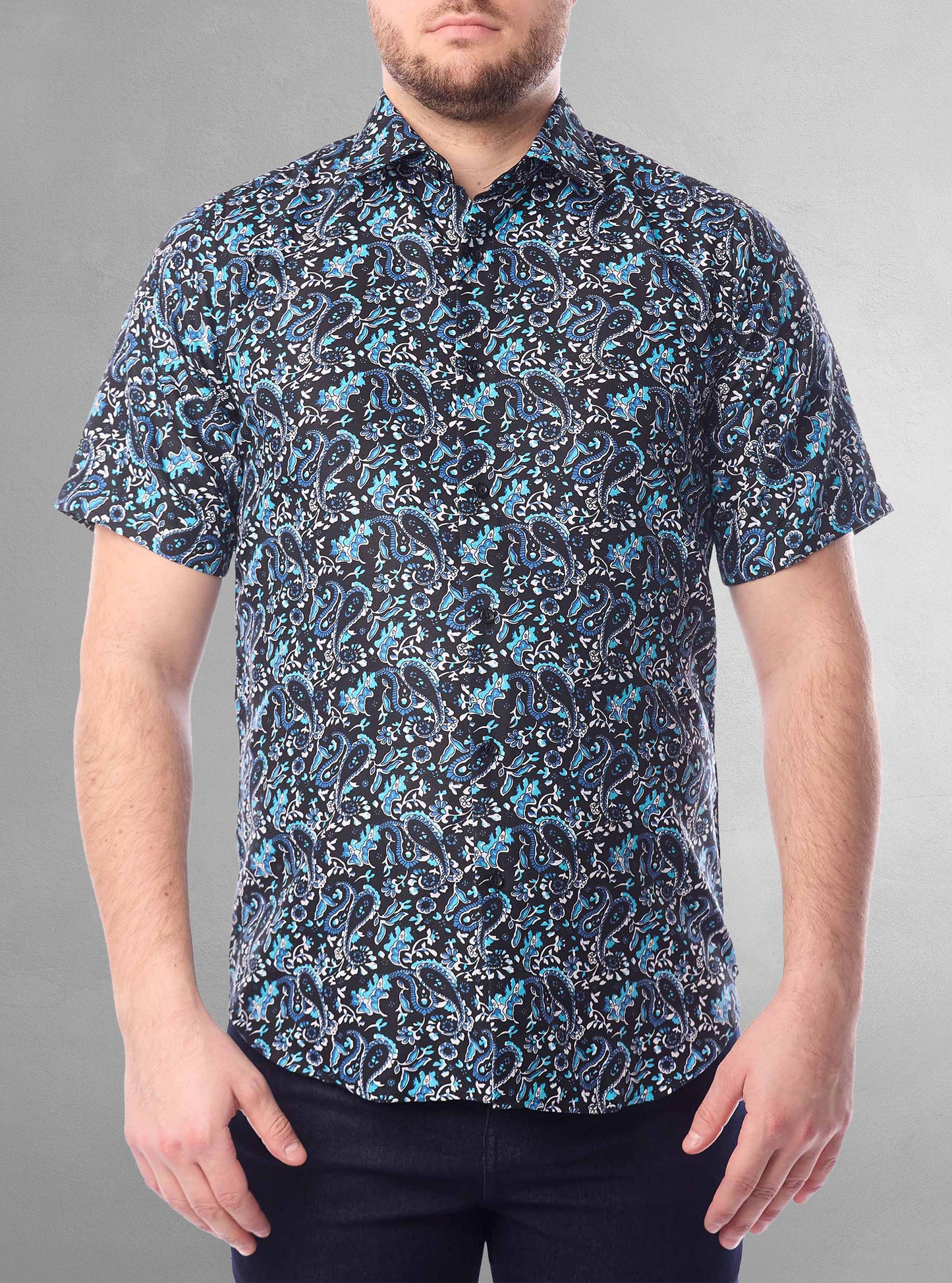 Men's casual short sleeve shirt