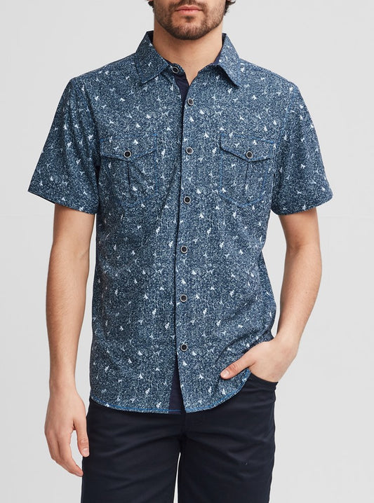 Men's casual short sleeve shirt