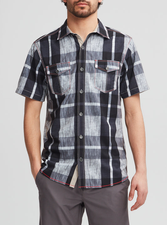 Men's casual short sleeve shirt