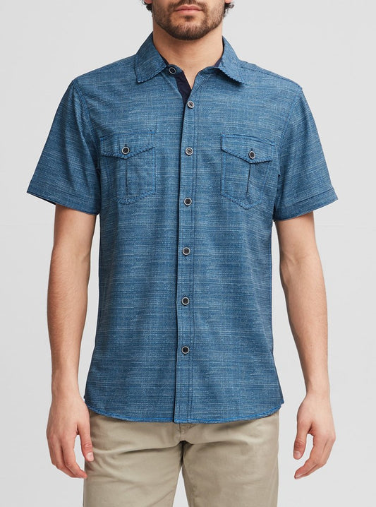 Men's casual short sleeve shirt