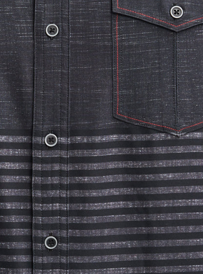 Men's casual short sleeve stretch shirt