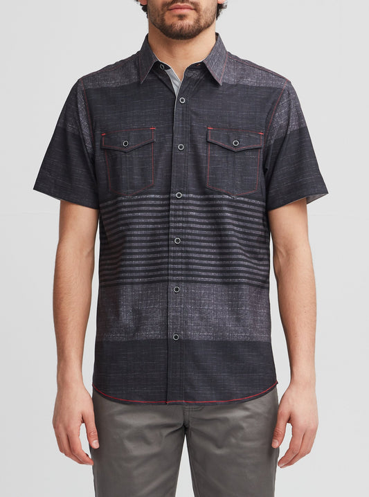 Men's casual short sleeve stretch shirt