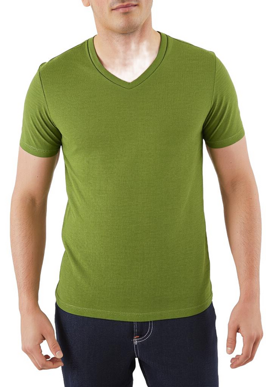 Men's v neck short sleeve t-shirt
