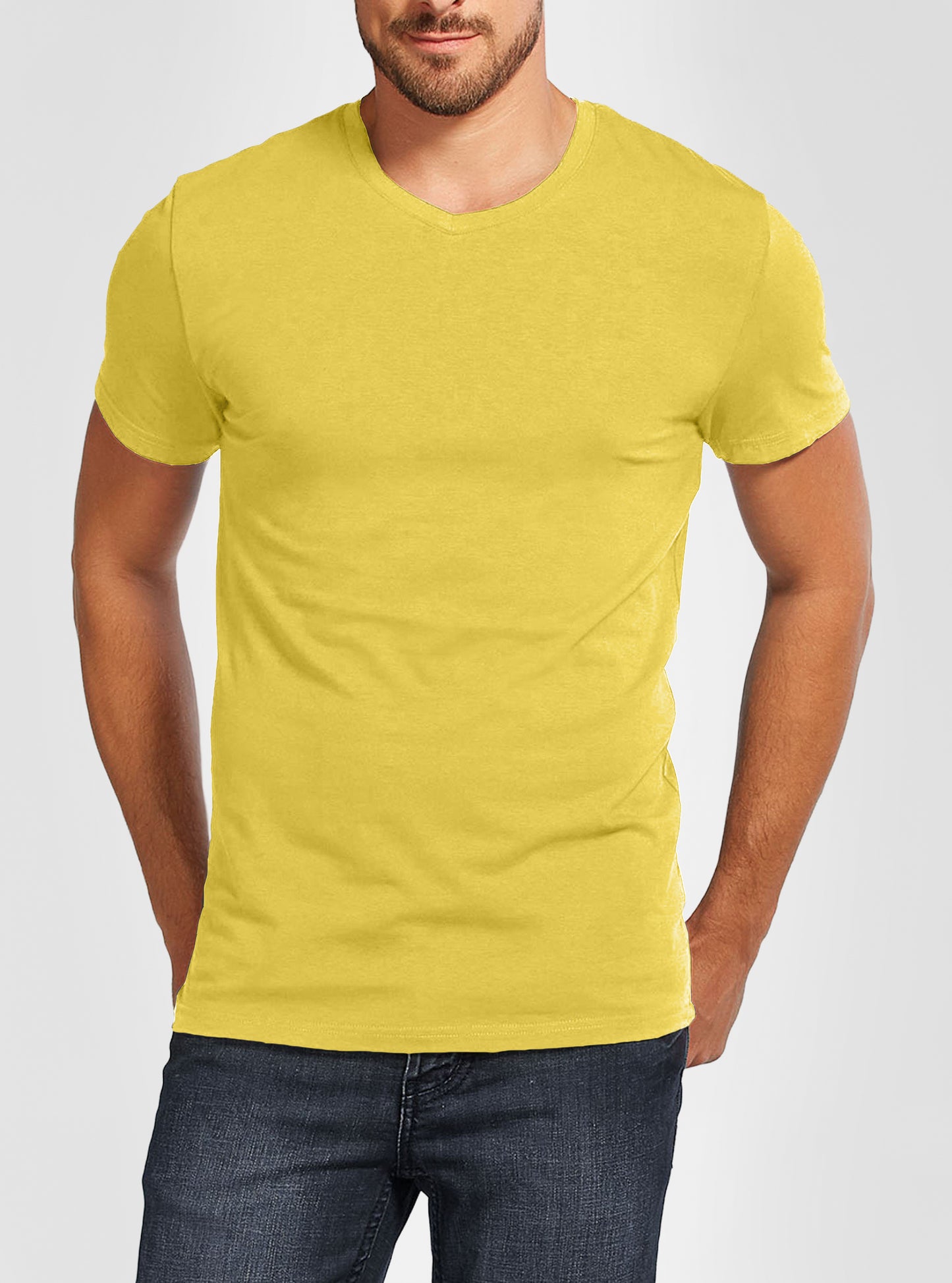 Men's v neck short sleeve t-shirt