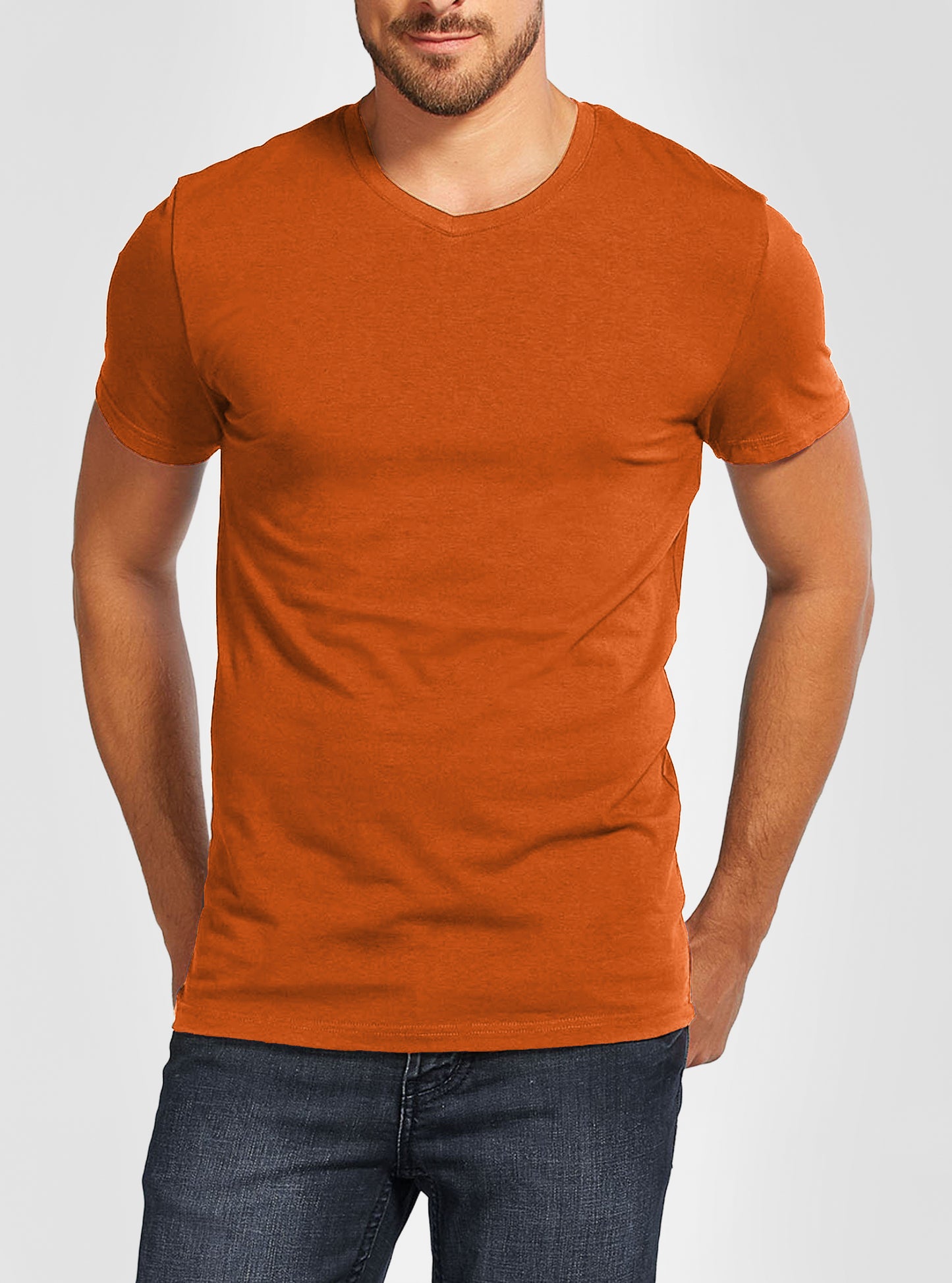 Men's v neck short sleeve t-shirt