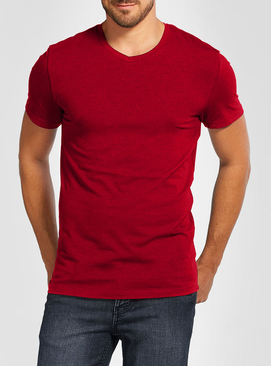 Men's v neck short sleeve t-shirt
